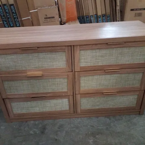 DEARBHAILE 47" W 6 - DRAWER DRESSER - NATURAL OAK 