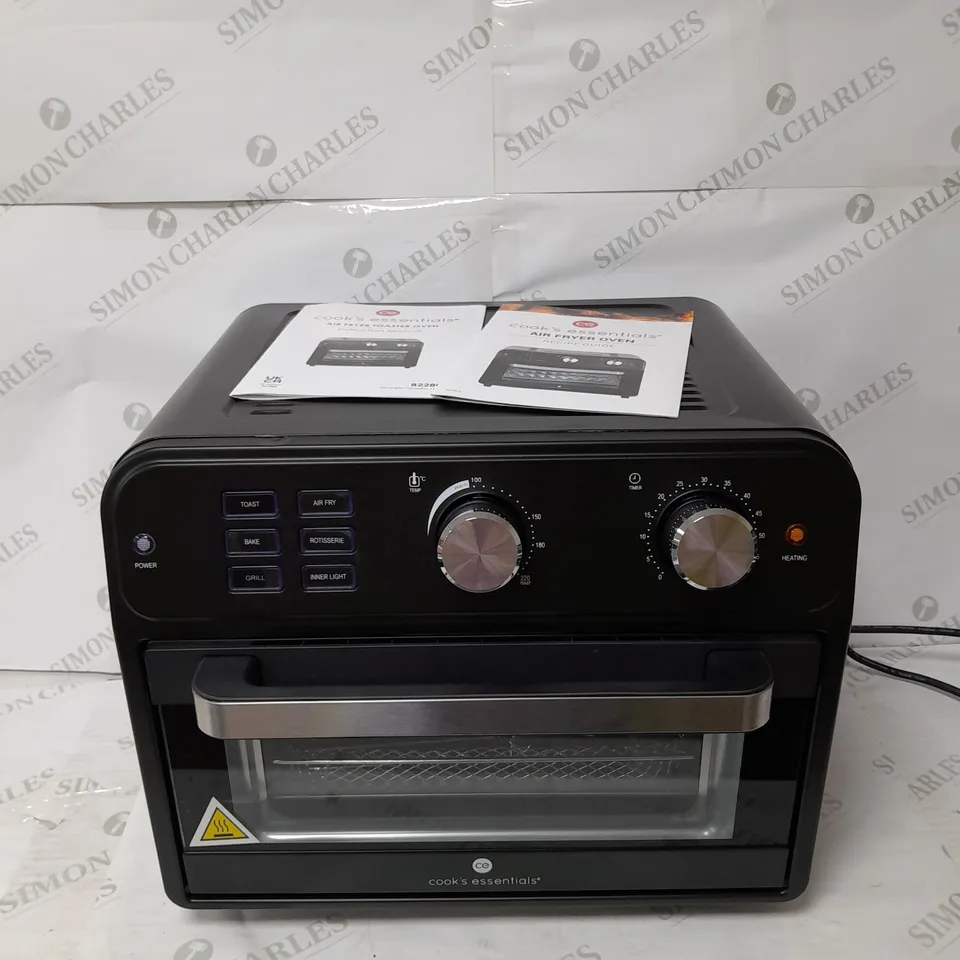 COOK'S ESSENTIAL 21-LITRE AIRFRYER OVEN IN BLACK