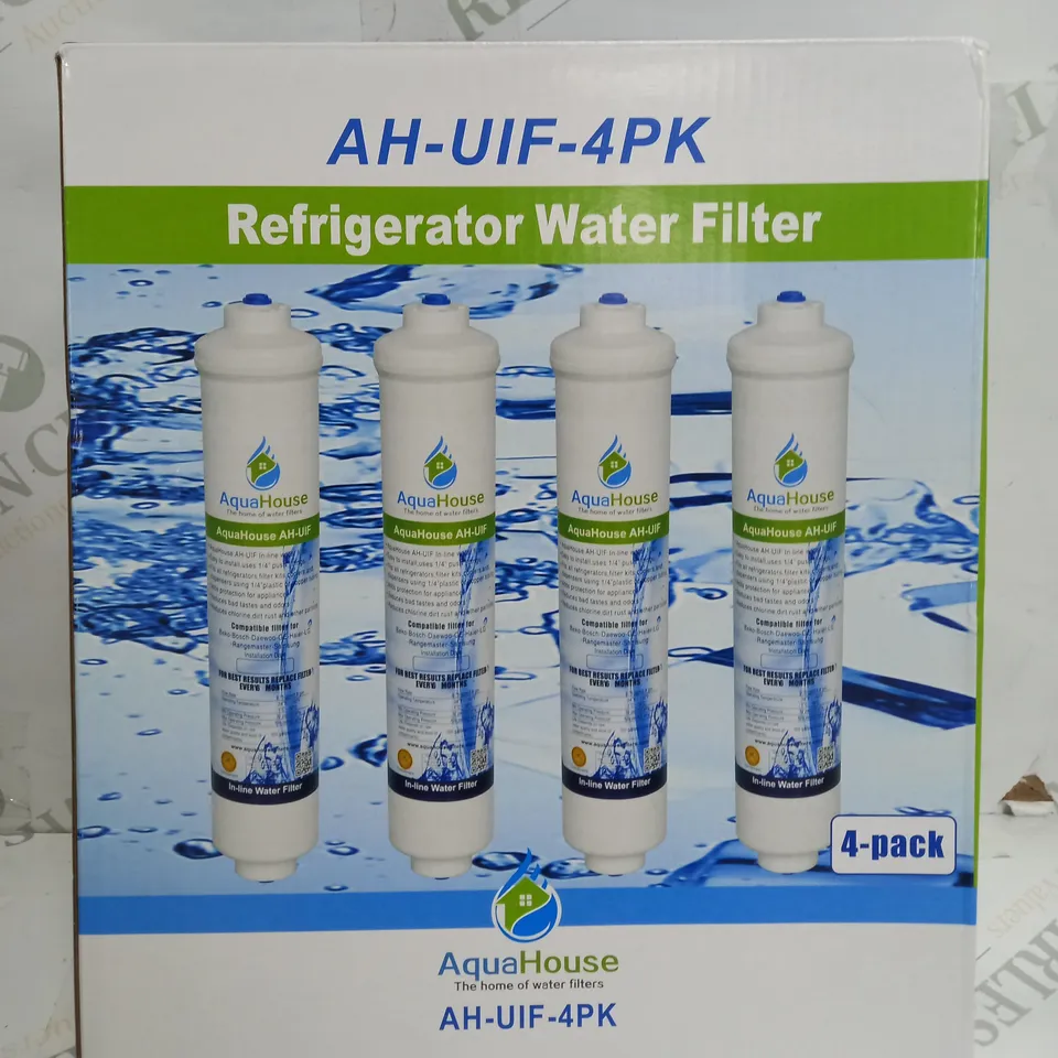 4X AQUAHOUSE AH-UIF EXTERNAL FRIDGE WATER FILTER