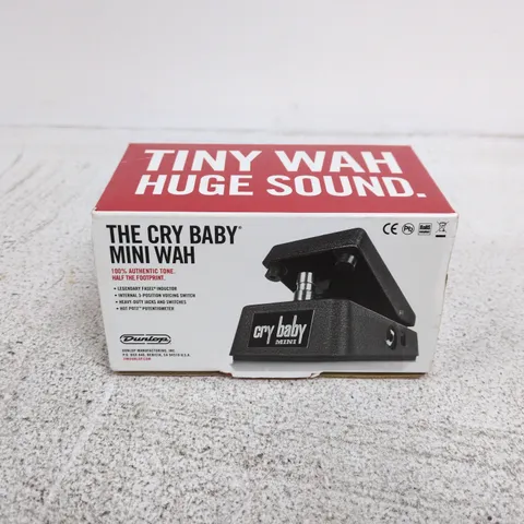 BOXED DUNLOP THE CRY BABY MINI WAH PEDAL
