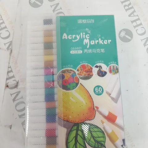 PACK OF 60 ACRYLIC MARKER PENS