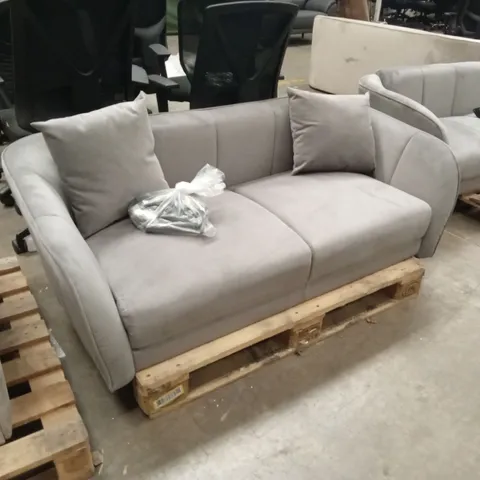 LOREN 2 SEATER SOFA, GREY CLASSIC VELVET 
