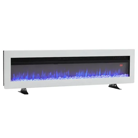 BOXED WYNDHAM ELECTRIC FIREPLACE WITH ADJUSTABLE FLAMES, WALL MOUNTED