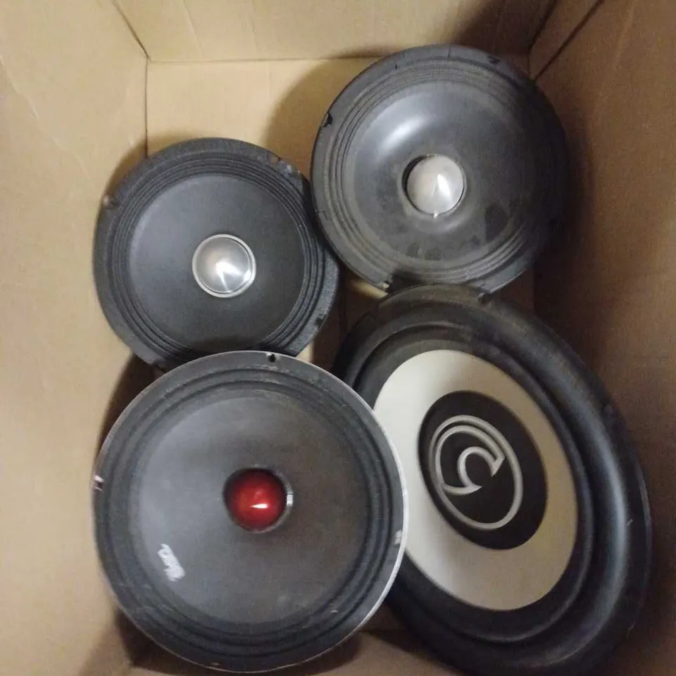 4 X ASSORTED LOUDSPEAKER UNITS IN VARIOUS SIZES  