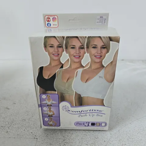 BOX OF APPROXIMATELY 9 X COMFORTISSE PUSH-UP BRA PACK 3 β WOMEN'S UNDERWEAR