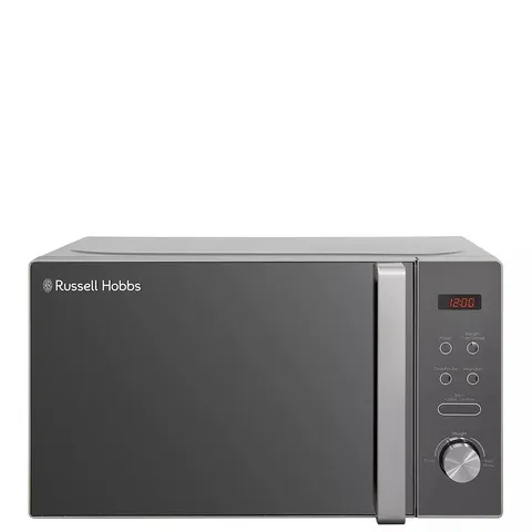 BOXED RUSSELL HOBBS RHM2076S 800-WATT MICROWAVE - SILVER