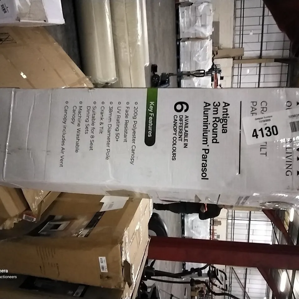 BOXED MANDEL 3M TRADITIONAL PARASOL
