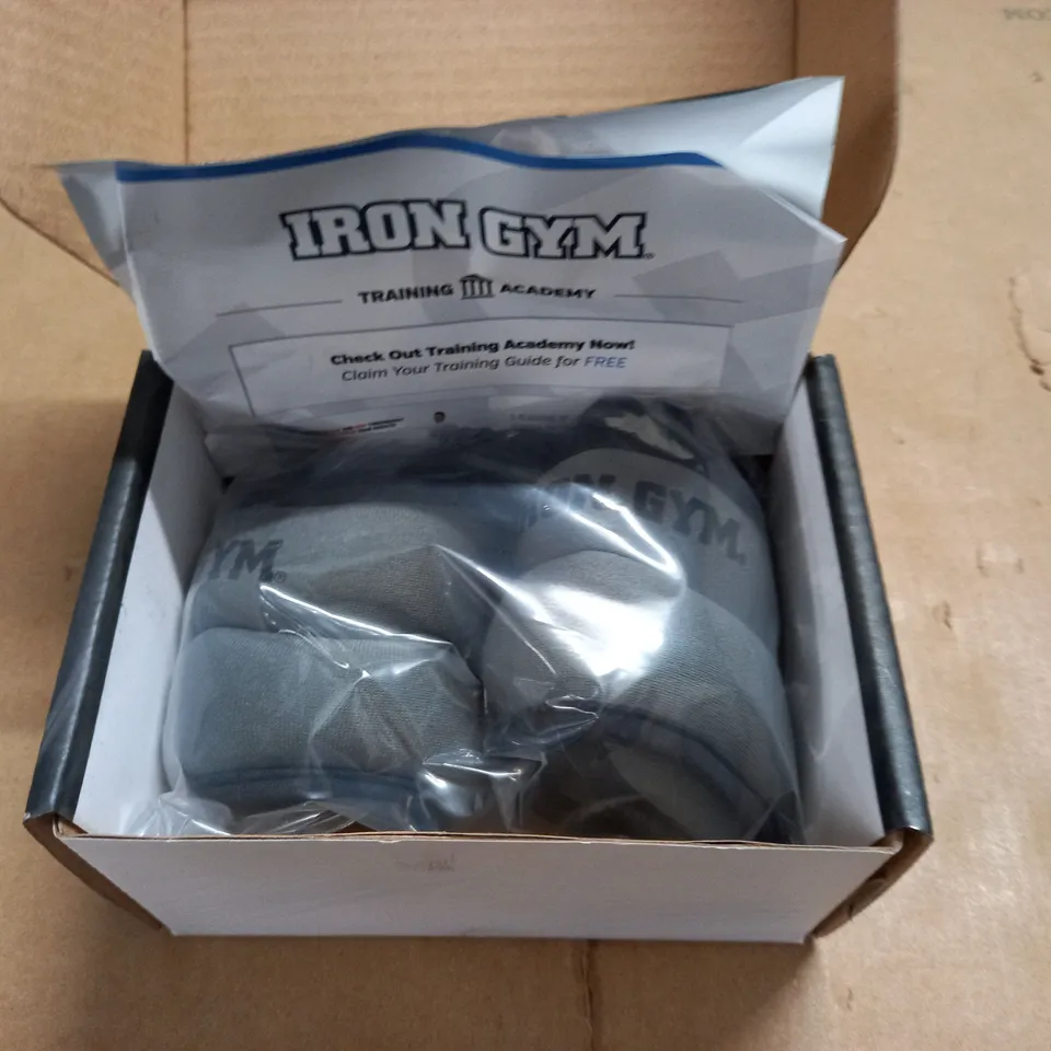 boxed as new iron gym wrist weights - 2 x 0.5 kg