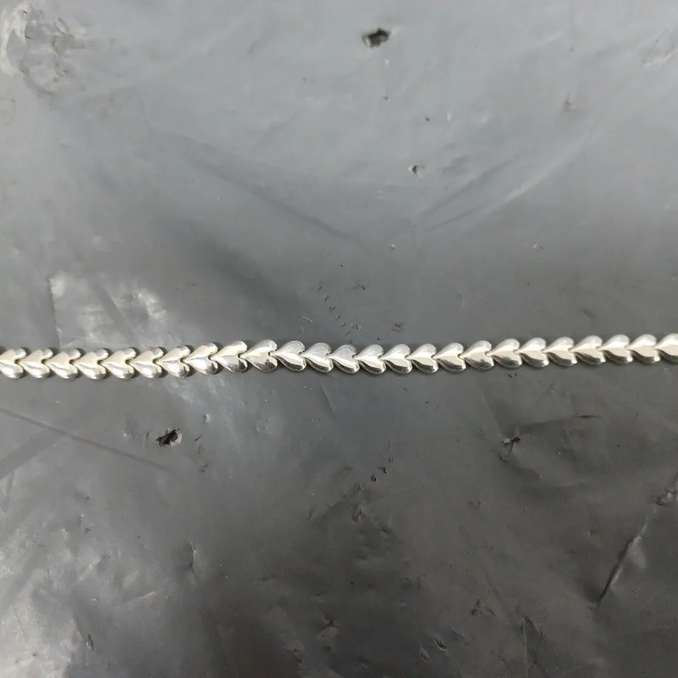 SIMPLY SILVER - STERLING 925 HEART ROW BRACELET RRP £45