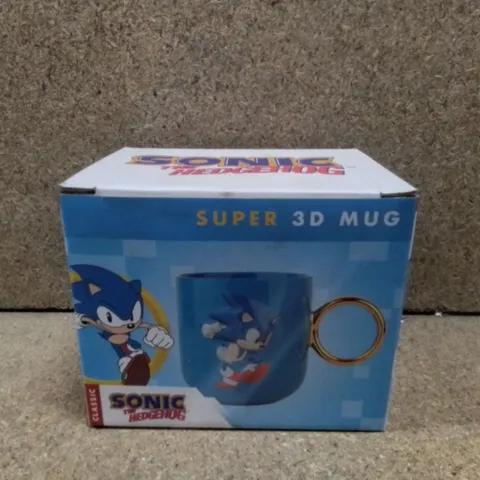 BOXED SONIC THE HEDGEHOG SUPER 3D MUG