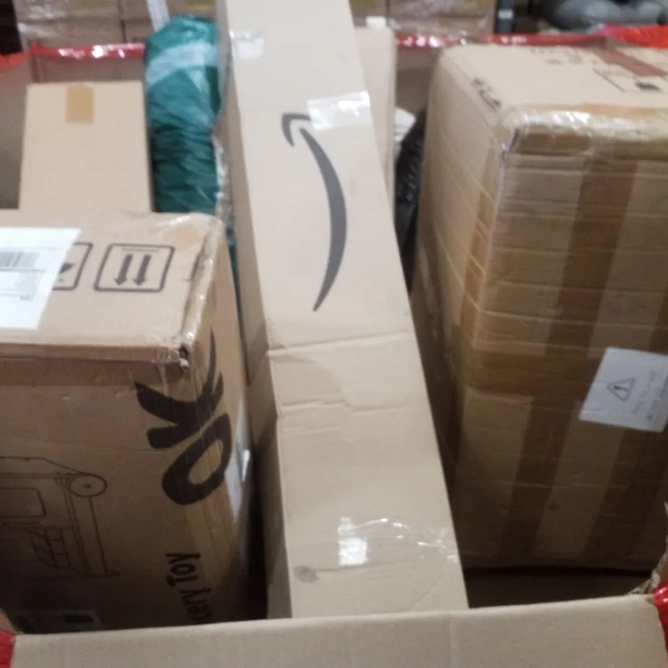 PALLET CONTAINING ASSORTED PRODUCTS INCLUDING KIDS SCOOTER, STORAGE RACK, POND PLANTER  & BATHTUB GRAB RAIL