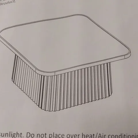 BOXED DESIGNER DARK WOOD COFFEE TABLE