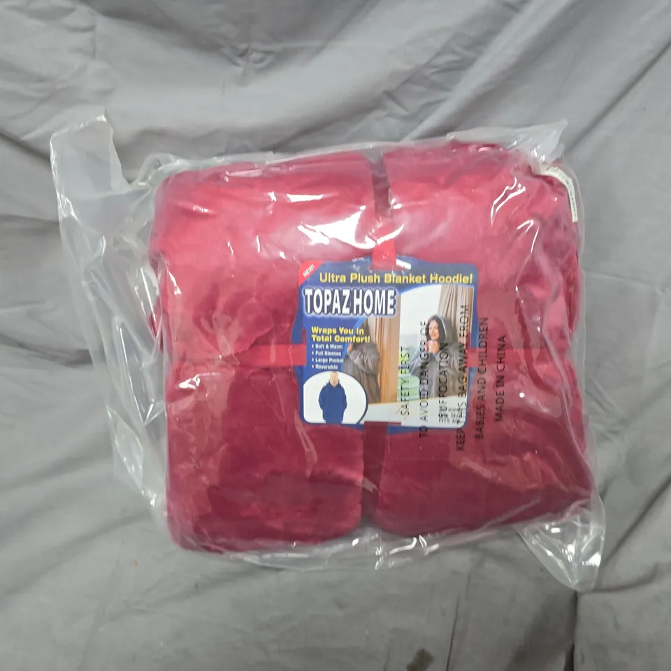 TOPAZHOME ULTRA PLUSH BLANKET HOODIE – PINK