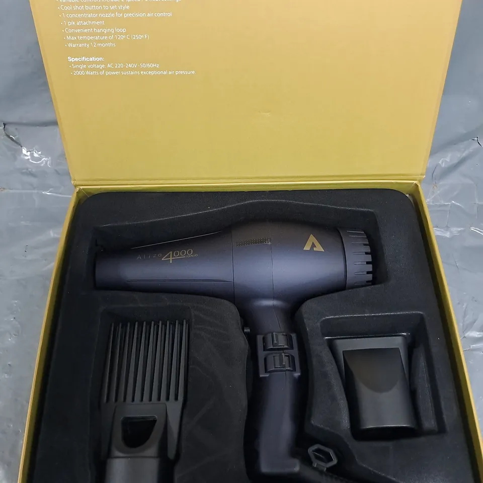 BOXED ALIZA 4000 IONIC HAIR DRYER 