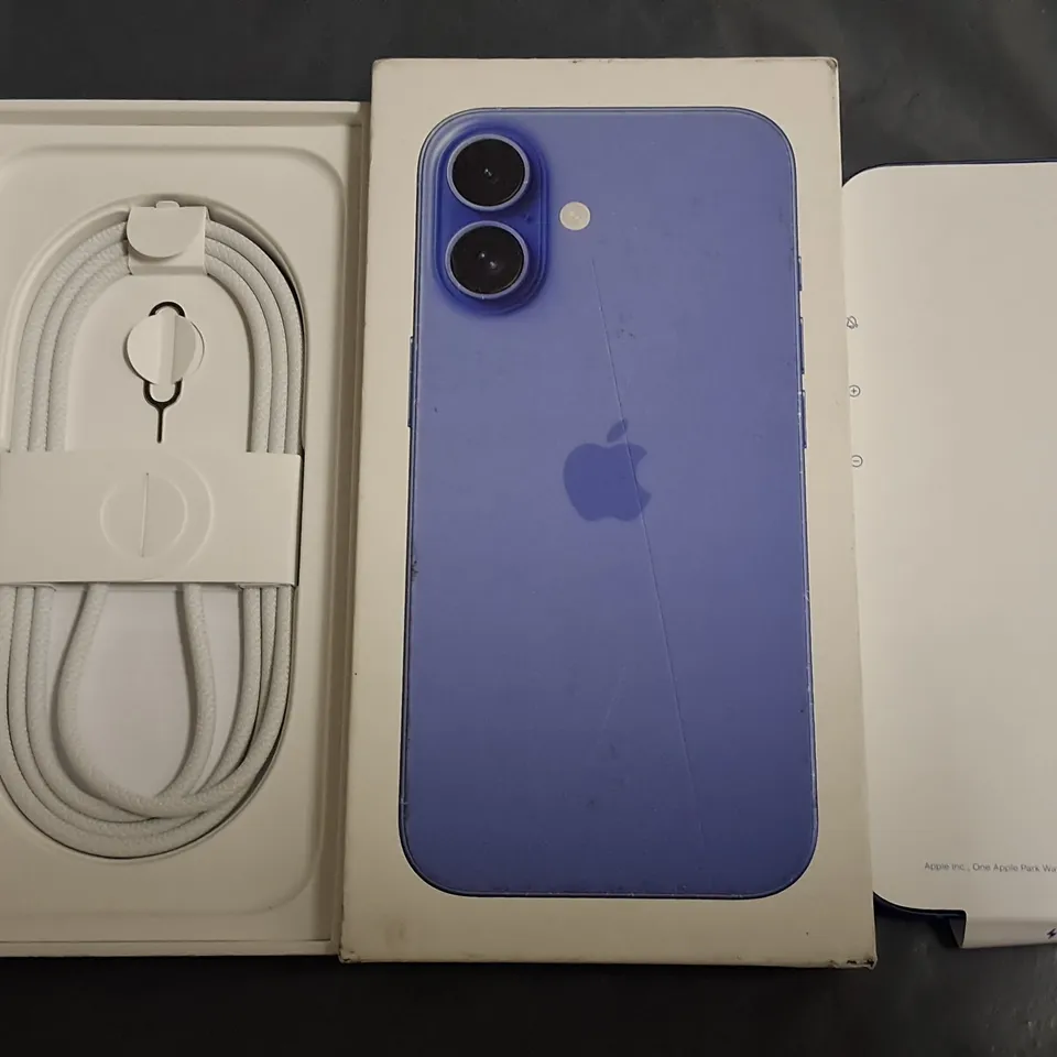 BOXED APPLE IPHONE 16 128GB IN ULTRAMARINE