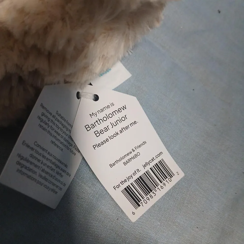 JELLYCAT BARTHOLOMEW BEAR JUNIOR PLUSH – CREAM (JELLYCAT LONDON)