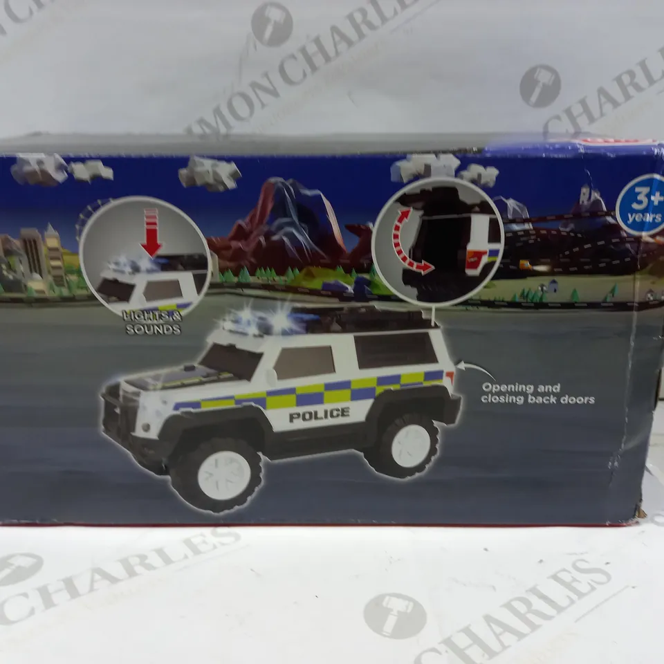 BOXED CHAD VALLEY AUTO CITY LIGHTS AND SOUNDS POLICE SWAT CAR