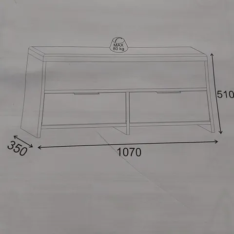 BOXED COVE SHOE STORAGE BENCH - ANTHRACITE (1 BOX)