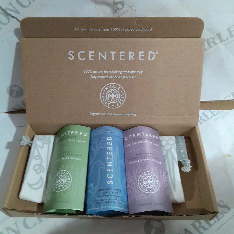 BOXED SCENTERED MINDFUL MEDITATION RELAXATION SCENTED BALM