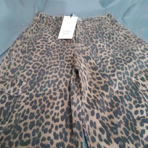 DAMSON MADDER CHEETAH PRINT PANTS - SIZE 10