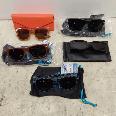 BOX OF 5 PAIRS OF DESIGNER SUNGLASSES (1 BOX)