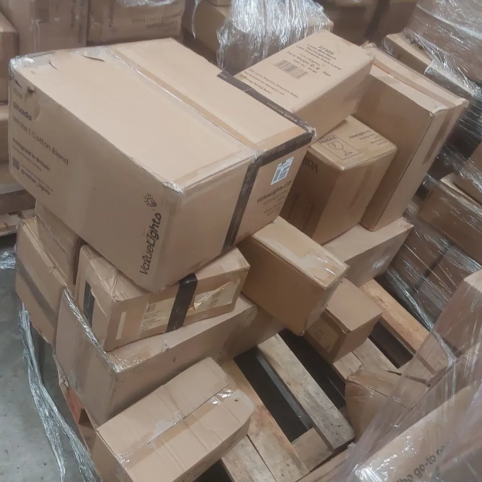 PALLET CONTAINING ASSORTED DESIGNER LIGHTING PRODUCTS