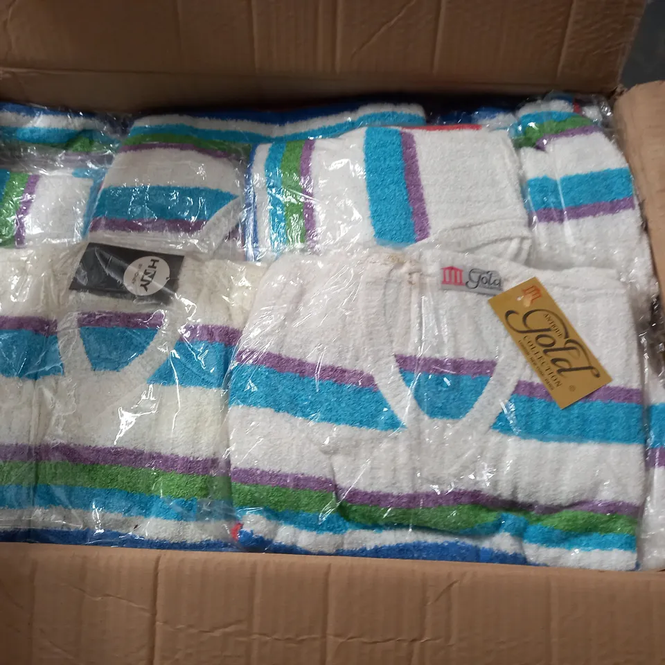 LARGE QUANTITY OF AS NEW GOLD COLLECTION KNITTED STRIPE JUMPERS - ALL 1