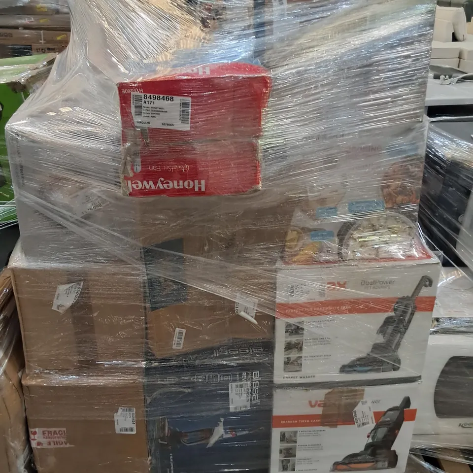 PALLET OF APPROXIMATELY 23 UNPROCESSED RAW RETURN HOUSEHOLD AND ELECTRICAL GOODS TO INCLUDE;