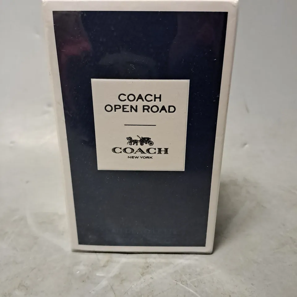 BOXED AND SEALED COACH OPEN ROAD EAU DE TOILETTE 40ML