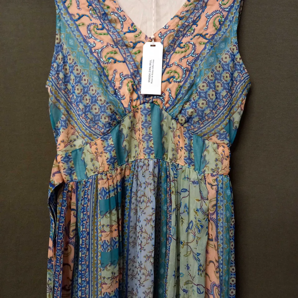 MAISON DE NIMES CHIFFON DRESS - MULTI - SIZE SMALL