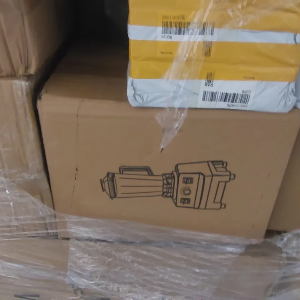 PALLET TO CONTAIN HOUSEHOLD FLAT-PACKED FURNITURE AND HOMEWERE TO INCLUDE; BLENDER ECT