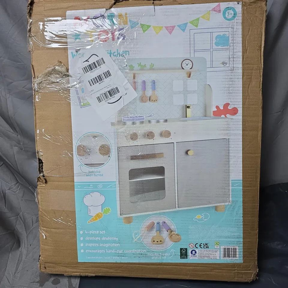 ACORN FLOORSTANDING WOODEN PLAY KITCHEN - STONE