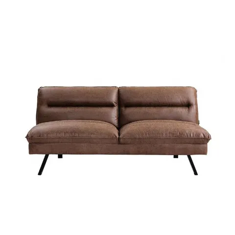 BOXED STEYNING CLIC CLAC SOFA BED - BROWN