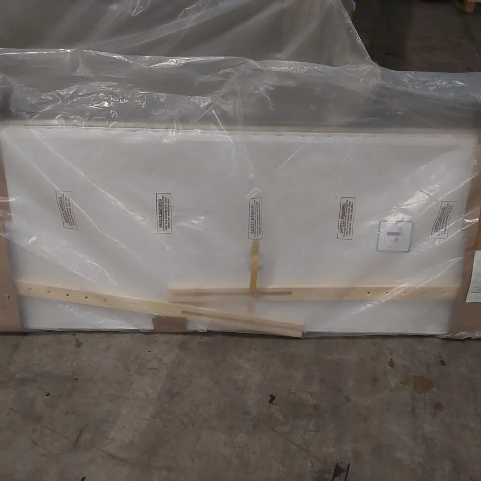 BAGGED PARIS 90CM FABRIC HEADBOARD IN SANDSTONE 
