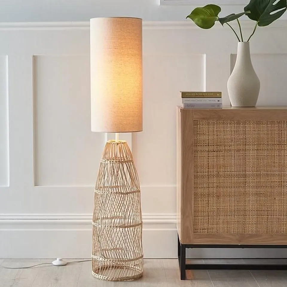 ALENI FLOOR LAMP IN NATURAL - COLLECTION ONLY