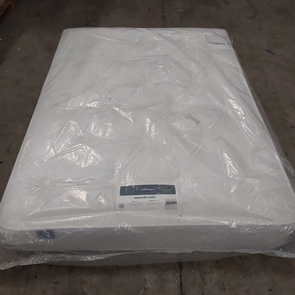 QUALITY BAGGED SILENTNIGHT MIRACOIL ORTHO 135CM DOUBLE MATTRESS 