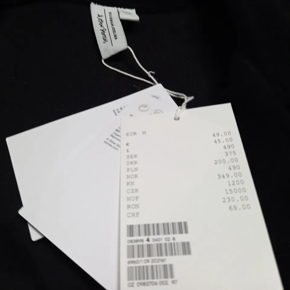 &OTHER STORIES BLACK FLANNEL SHIRT - EUR M