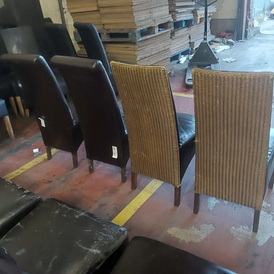 12x ASSORTED UPHOLSTERED RESTAURANT DINING CHAIRS - 1 PALLET