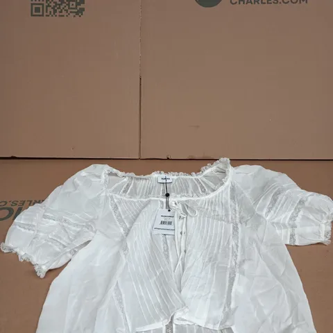 RUMOURED PRAIRIE TOP WHITE MEDIUM TAGGED