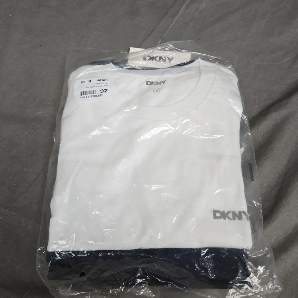 DKNY 3 PACK GIANTS TEE BLACK/WHITE/NAVY - SMALL 