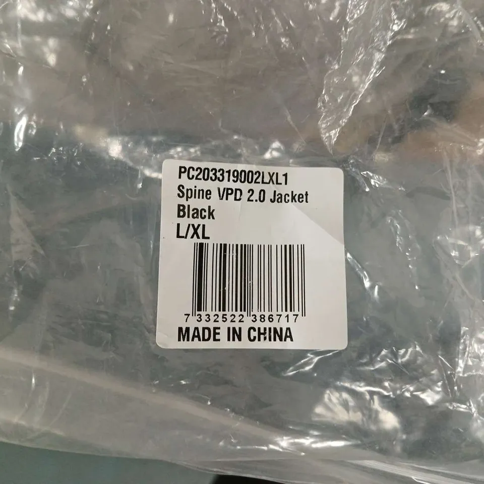 BAGGED POC SPINE VPD 2.0 JACKET – BLACK – SIZE L/XL (UNISEX) – MADE IN CHINA