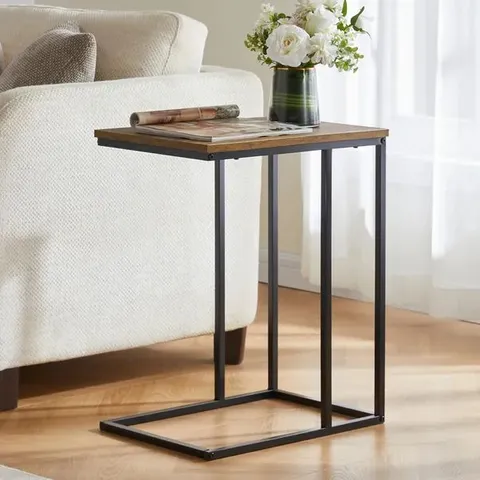 BOXED VIDA LASSIC BROOKLYN SIDE TABLE - DARK WOOD
