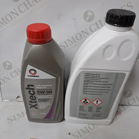 CAR OIL AND COOLANT - COMMA XTECH 5W-30 / BMW LIFETIME COOLANT 18