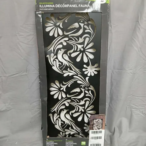 BOXED SMART SOLAR FAUNA SOLAR-POWERED WALL ART PANEL