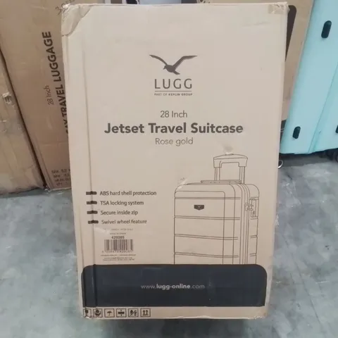 BOXED LUGG - 28INCH JETSET TRAVEL SUITCASE - ROSE GOLD