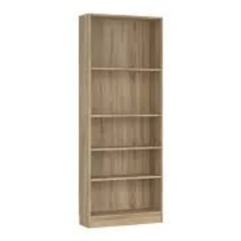 BOXED BASIC TALL WIDE 4 SHELF BOOKCASE