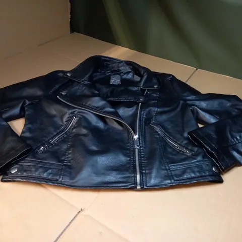 PRIMARK FAUX LEATHER BIKER JACKET - SIZE 18