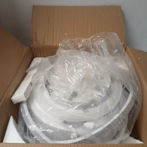 BOXED 4 BULB LIGHT FITTING