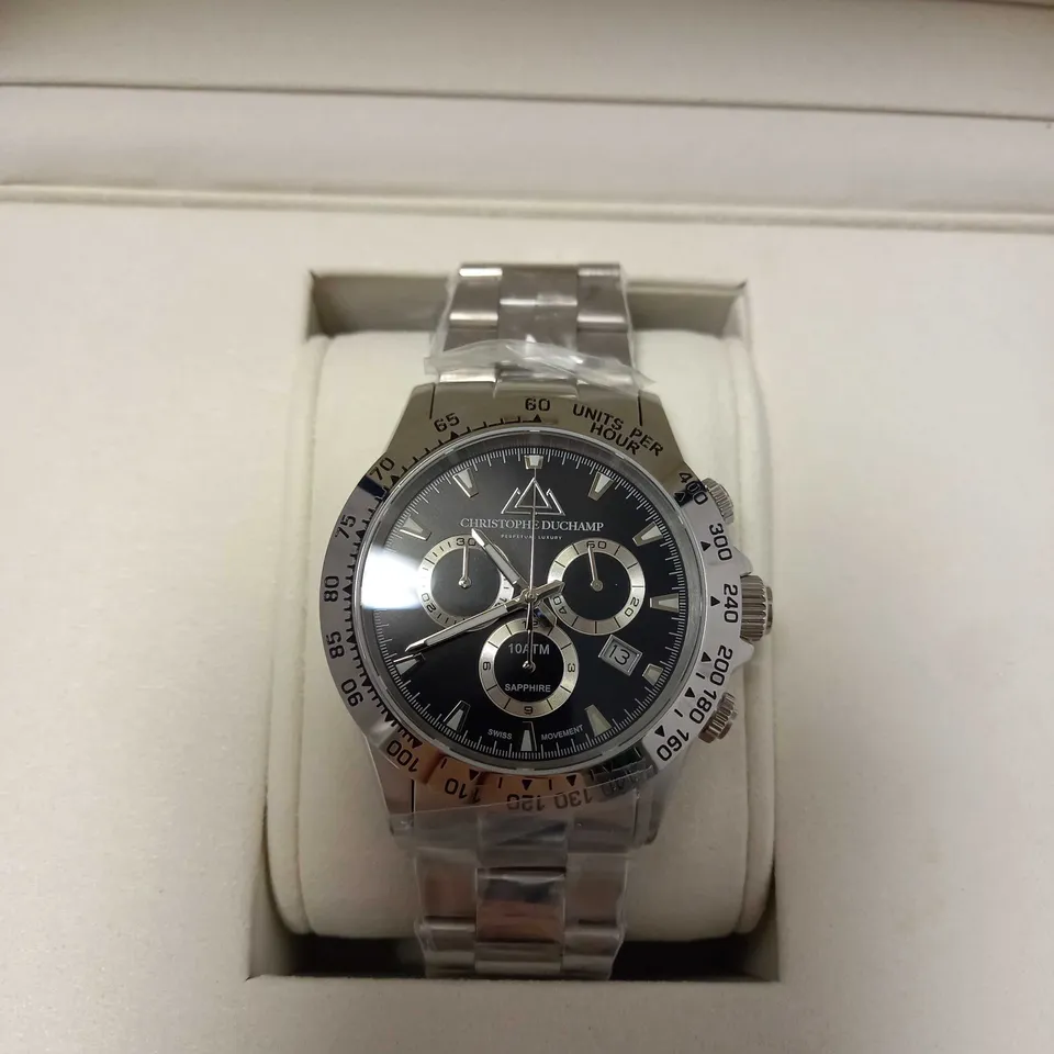 CHRISTOPHE DUCHAMP GENTS SWISS MOVEMENT WRISTWATCH RRP £1750