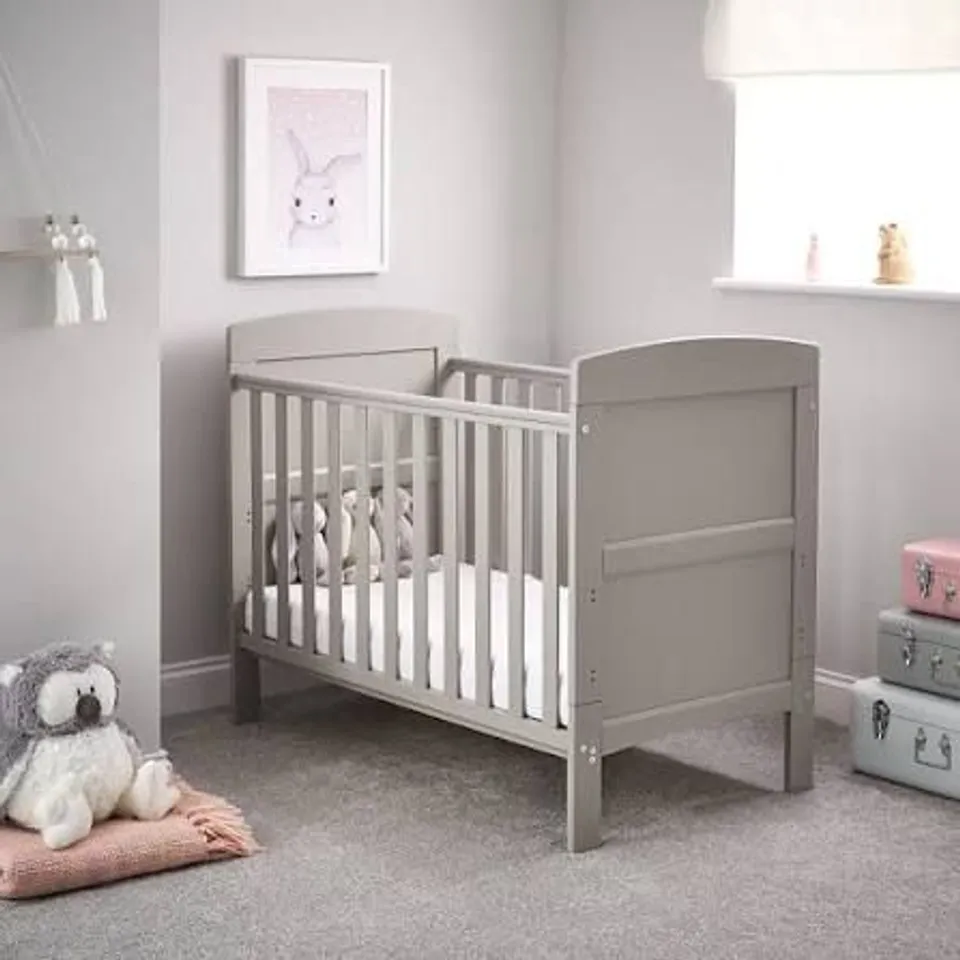 BOXED OBABY GRACE COT BED - WARM GREY (1 BOX)